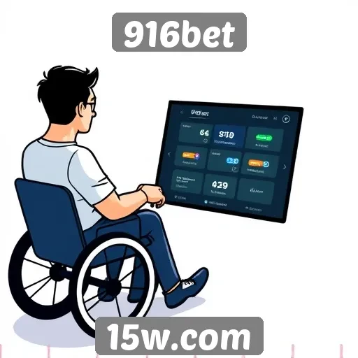 Acessibilidade e interface do site 916bet